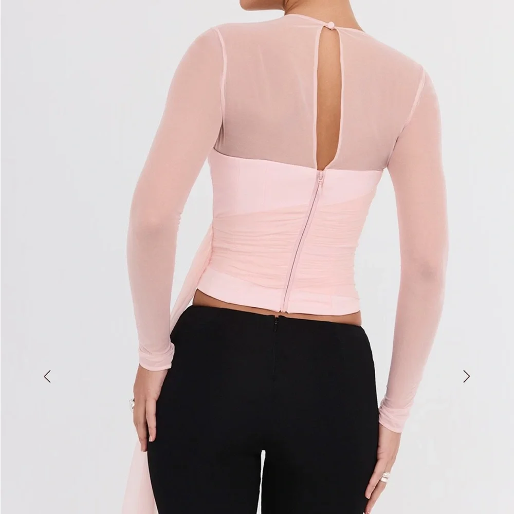 House of CB Mistress Rocks Peony Long Sleeve Corset - Picture 8 of 16